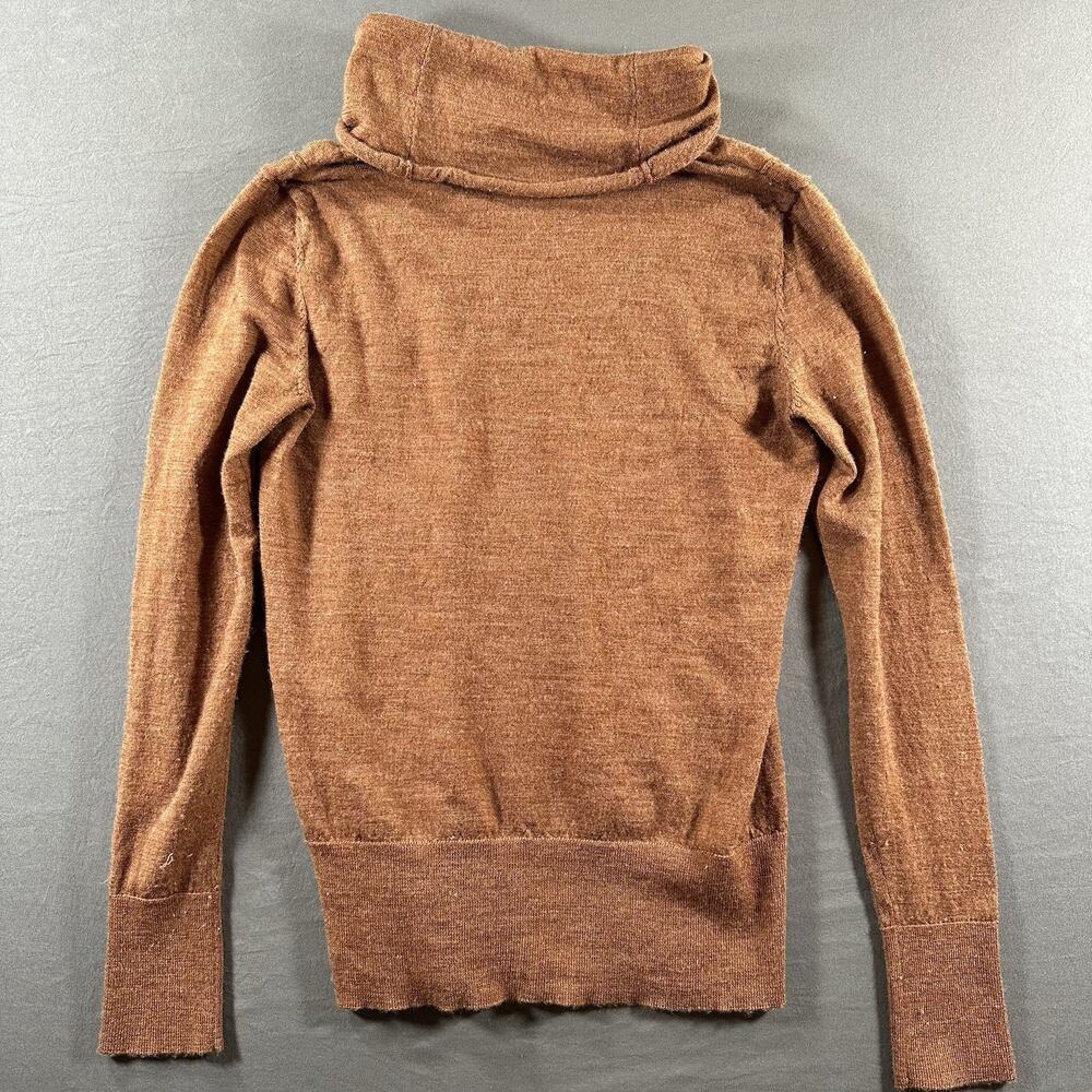 Camaïeu Brown Solid Knit Turtleneck Long Sleeve Pullover Sweater Women’s M